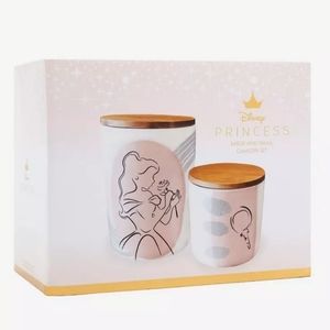Disney Beauty and the Beast 2pc storage jar set